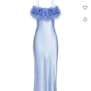 Sleeper  Boheme feather trim slim Blue